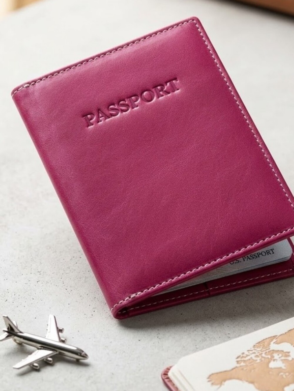NEW! Jcrew leather passport cover